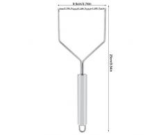 Presse-purée en Acier Inoxydable Broyeur de Pommes de Terre avec Poignée Ergonomique Ustensiles de Cuisine