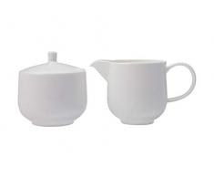 Maxwell & Williams Pot à lait en cachemire et sucrier en porcelaine fine Blanc 2 pièces