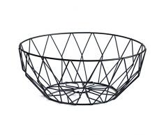 Starter Corbeille Simple de Panier de Fruit de Fruit de Salon de Famille de Panier de Stockage de Fer(Noir)