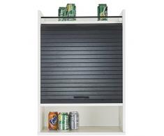 Simmob LUCKY540BLN Meuble Haut de Cuisine Blanc, Panneaux de Fibres de Bois, 76,6