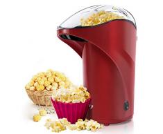 Vsadey Machine à Pop-corn, Appareil à Popcorn Eléctrique à Air Chaud Rapide, Popcorn en Bonne santé, sans Huile ni Graisse, Machine à Pop-Corn avec une Tasse à Mesurer, Grande Capacité pour Famille