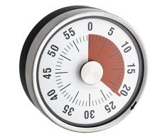 Time4Me Minuteur Mécanique de Cuisine - INOX - Magnétique