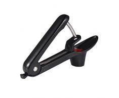 Dénoyauteur à Cerises,GWCLEO Dénoyauteurs de Cerise avec Tasse Soutien de Silicone Souple et Tige en Acier Inoxydable,Dénoyauteur de Fruits pour Faire la Cerises Confiture,Gelée,Cuisine(Noir)