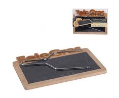 Générique - Plateau a Foie Gras en Bambou et Ardoise avec Lyre - Accessoire Cuisine Coupe - 621
