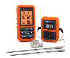 ThermoPro TP20 Thermomètre Numérique à Distance pour Viande Nourriture et de Cuisson avec Double Sonde pour Fumoir Grill Barbecue