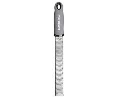 Microplane Zesteur, Râpe à Cuisine, Gris, Lames en Acier Inoxydable, Collection Premium Classic