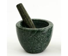 Mortier en marbre vert vintage avec pilon de cuisine 12 x 12 cm Big Green Marble Mortar Stone Kitchen with Pestle Handmade Classics Home Old interior design