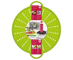 Emsa SMART KITCHEN Couvercle anti-projections, passoire, en silicone 31cm vert