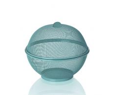 kela 11449 Corbeille à Fruits Como 26,5x24,5cm en métal rêvetement Couleur Gris, 5 x 26,5 x 24,5 cm