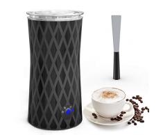Mousseur à Lait Électrique 3 en 1 de Moussage, morpilot Mousseur à lait Automatique pour Moussage Chaude et Froide et Lait Chauffant,Milk Frother Fonctionnement Silencieux Idéal pour Cuisine