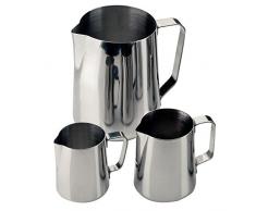 Lait ou Carafe à eau 160 x 100 mm 1365 ml/1 360,8 gram en acier inoxydable Mug Tasse Pot à lait Pichet