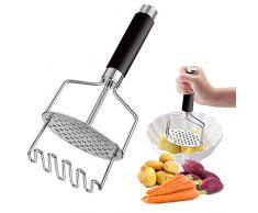 SNAGAROG Presse-légumes en Acier Inoxydable, Presse Purée, Presse-Pommes de Terre pour écraser les pommes de terre, les patates douces (24.5*10.5cm)