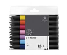 Winsor & Newton marqueur, Set de 12 + 1 blender