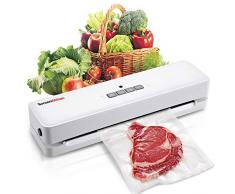 Bonsenkitchen Machine Sous Vide Alimentaire - Appareil Sous Videuse Alimentaire Pour la Cuisine et la Conservation - Rouleau Inclus, Soudeuse Sous Vide Blanc (VS3803)