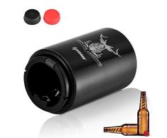 IPOW Décapsuleur de Bière Automatique à Aimant, Ouvre-Bouteille Push & Pull avec Capsule Réutilisable en Silicone, Ouvre-bière Individualisé pour Bar, Fête, Barbecue, Cuisine