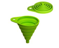 Home Optimal Entonnoir Pliable en Silicone Haute qualité - Diamètre 8cm - Idéal pour la Cuisine, Le Bricolage et Le Camping