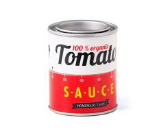 Balvi - Minuteur de Cuisine mécanique Tomato Sauce. Très Design, décoratif, en Plastique. Ne nécessite Pas de Piles.