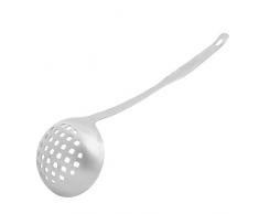 sourcing map Tamis acier inoxydable Cuillère écumoire louche perforée 7,5cm Astuce