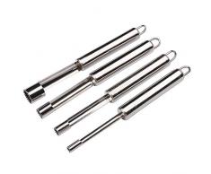 ButDillon 4Pcs Vide-Pomme en Acier Inoxydable Cherry and Olive Pitter pour Vert Jeune Eau,Fruit Graine Corer Seed Pierre Core Remover