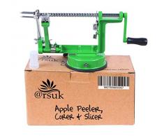 ARSUK Éplucheur, Pèle-Pommes, Vide-Pommes, Éplucheur dApple Machine dépluchage Éplucher Fruit Core Slice Kitch by (Verte)