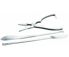 Ibili 781400 Pince Ã fruit de mer + 2 curettes Ã homard Inox