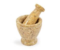 Mini Mortier et Pilon en Pierre Fossile