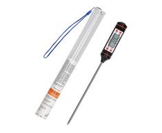kwmobile Thermomètre à Viande - Sonde de Cuisine pour Cuisson Précise de Viande Pâtisserie Liquide - Thermo-sonde avec Température sur Écran LCD