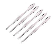 TOOGOO Fruits de Mer Outil Craquelins Craquelins Choisis Cuillères en Acier Inoxydable Crabe Peel Crevette Outil Homard Pince Pince Clip Pick - 5pcs