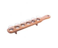 Plateau Porte Verre Shooter Bois