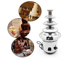 Fontaine de chocolat de 4 rangées, machine de fonte de cascade de fondue de chocolat dacier inoxydable