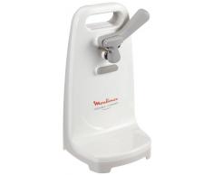 Moulinex DJJ152 Ouvre-Boîte Électrique Openmatic Ouverture Facile Boîtes de Conserves Molette Aimantée 50W Blanc