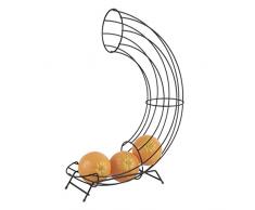 pt, PT3359BK Porte-fruits distributeur à oranges Wired Métal Noir mat H44 x 11 x 32 cm