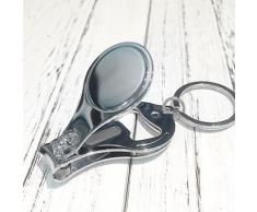 BeatChong Univers Espace Alien Porte-clés en métal Voyage Anneau Multi-Fonction Clippers Nail Décapsuleur Car Keychain Cadeau Charme