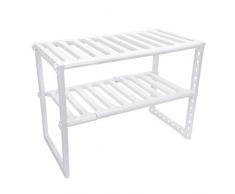 Sandis Cuisine Rack Organisateur Removeable unitaire sous levier de Stockage Tidy Etagere reglable