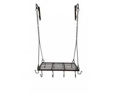 Antic Line casserolier Mural Fer forgé 50 * 13 * 36 cm