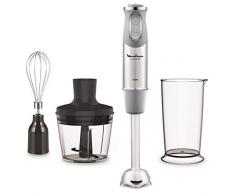 Moulinex quickchef â Mixeur plongeant avec 3 accessoires, acier inoxydable, 10 vitesses, 1000 W