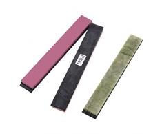 8Pcs Pierre à Aiguiser avec Base Antidérapante 150x20x5mm 240/400/800/1500/3000/5000/8000/10000
