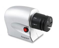BEPER 90.046 Aiguiseur de Couteaux Electrique, 20 W, Argent