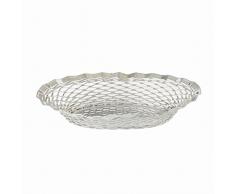 CORBEILLE PAIN OVALE INOX 25X18 CM