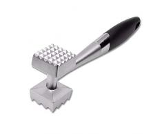 jc-saver pratique Attendrisseur de viande Marteau pour Steak, poulet, poisson, porc, Good Grips, double face, en métal solide Cheese Maillet, 21,6 cm Cuisine Outil