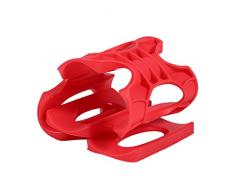 Fdit Tapis en Bière Boisson à Base de Silicone Support à Bouteille de Vin Organiseur Empilage Réfrigérateur de Stockage Dessous de Verre en Silicone