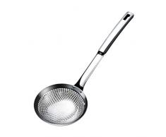 UPKOCH Écumoire Fendue Cuillère en Acier Inoxydable Fendue Cuillère Cuisine Passoire Louche pour Cuisine Friture Alimentaire Pâtes Spaghetti Nouilles (Petite Taille)