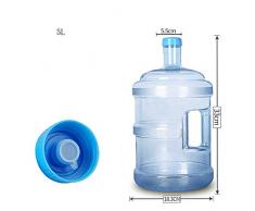 H&RB Seau portatif de PC de Bouteille d'eau, Seau Pur d'eau de Grande capacité de ménage, avec Le Seau d'eau de poignée,5L
