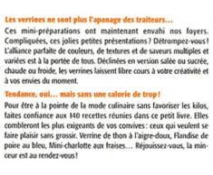 Les verrines minceur