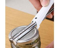 Savlot Ouvre-boîtes manuels Ouvre-bocal réglable Ouvre-boîte en acier inoxydable Ouvre-bouteille Ouvre-bouteille Ouvre-couvercle pour la cuisine