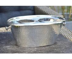 Michael Noll Seau à champagne en aluminium Argenté Taille XXL 39 cm