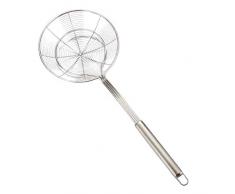 BeIilan Accueil Cuisine Passoire Louche en Acier Inoxydable Filtre cuillère Scoop pâtes Nouilles Cuisine Skimmer, Taille 18