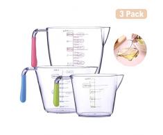 tasse à mesurer en plastique,bécher gradué plastique,verre doseur en plastique,bécher gradué,pichet à mesurer,verre doseur transparente,tasse à mesurer cuisine