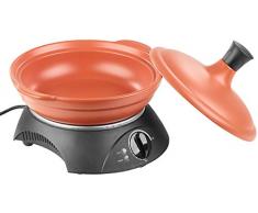 Tajine électrique en terre cuite Ø 30 cm / 2 L / 300 W [Rosenstein & Söhne]