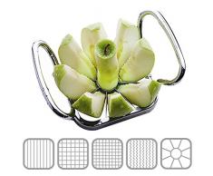 LONGLISHENG 5 en 1 pommes de terre frites multifonctions Coupe-fruits Coupe-légumes manuel Coupe-légumes